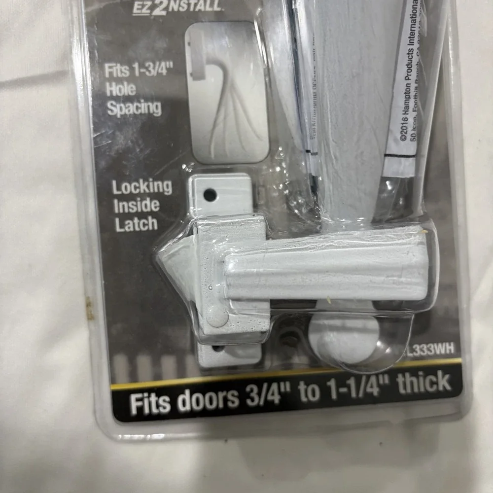 Wright Products Villa White Storm Door Pull Handle Latch VIL333WH Exterior - New